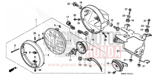PROJECTEUR (2) CB250X de 1999